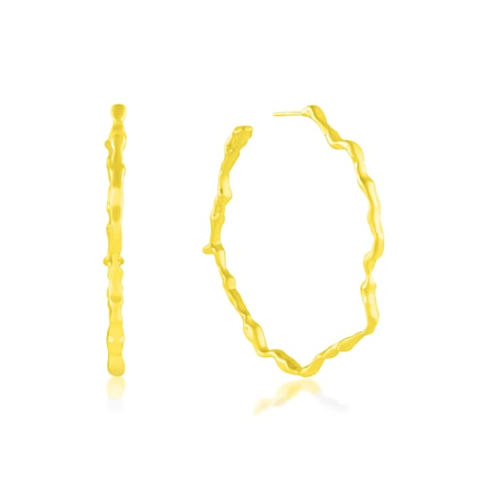 Melted Earring II (Gold Vermeil)