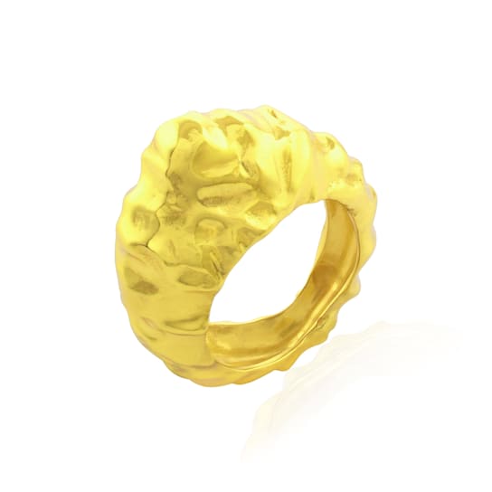 Foil Ring (Gold Vermeil)