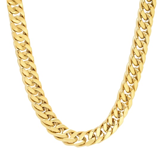 Stainless Steel Yellow Ion Plated 24 Inch Curb Chain