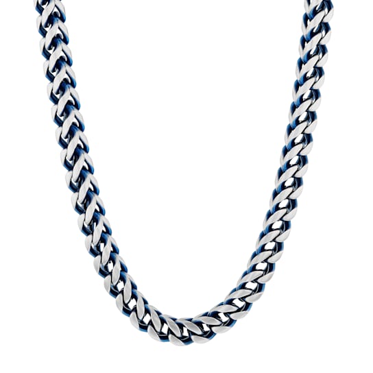 Two-Tone Stainless Steel 5.5MM Franco Link Chain Necklace