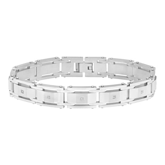 1/20CTW Stainless Steel Diamond Bracelet