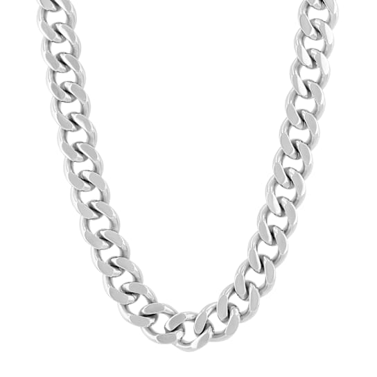 Stainless Steel 8.5MM Curb Chain Necklace