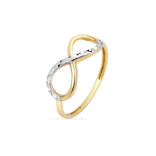gold and silver infinity ring 