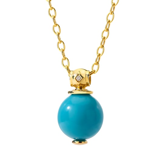 SYNA Mogul Blue Sleeping Beauty Turquoise Bead Necklace