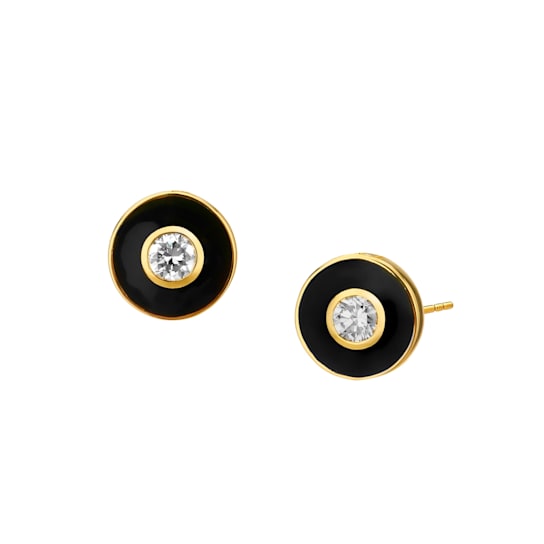 Cosmic Diamond Enamel Studs