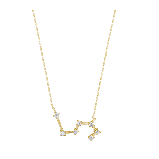 J'ADMIRE Leo Zodiac Constellation 14K Yellow Gold Over Sterling Silver
Pendant Necklace