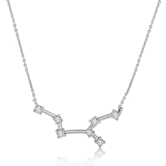 J'ADMIRE Virgo Zodiac Constellation Platinum 950 Over Sterling Silver
Pendant Necklace