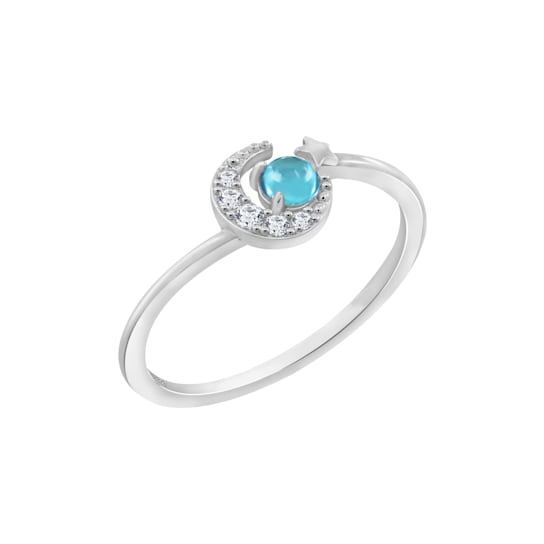 J'ADMIRE Platinum 950 Over Sterling Silver Mercury Ring