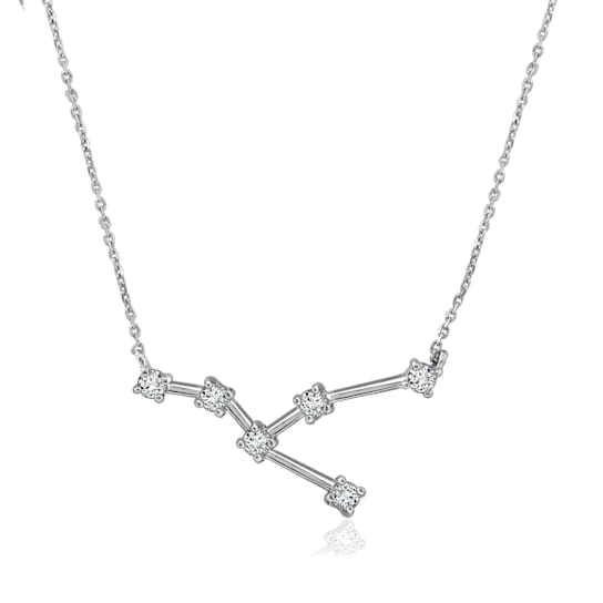 J'ADMIRE Taurus Zodiac Constellation Platinum 950 Over Sterling Silver
Pendant Necklace