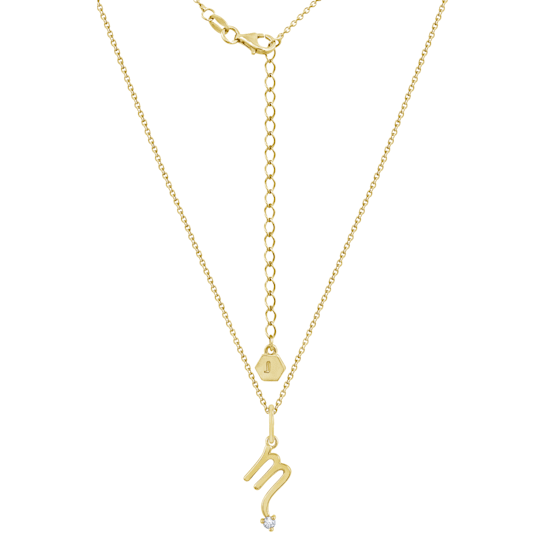 J'ADMIRE 14K Yellow Gold Over Sterling Silver Scorpio Zodiac Pendant Necklace