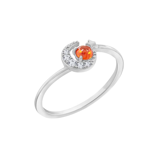 J'ADMIRE Platinum 950 Over Sterling Silver Mars Ring