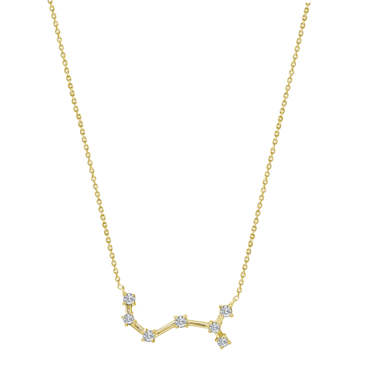 J'ADMIRE Scorpio Zodiac Constellation 14K Yellow Gold Over Sterling
Silver Pendant Necklace