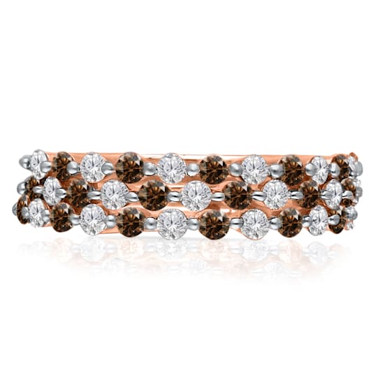 KALLATI Rose Gold "Coco Kallati" 0.95ct Round Coco & White
Diamond Ring