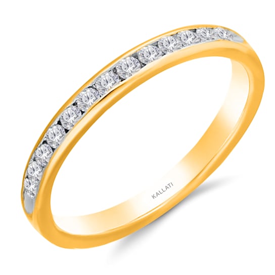 KALLATI Yellow Gold 0.30 ctw Diamond Ring
