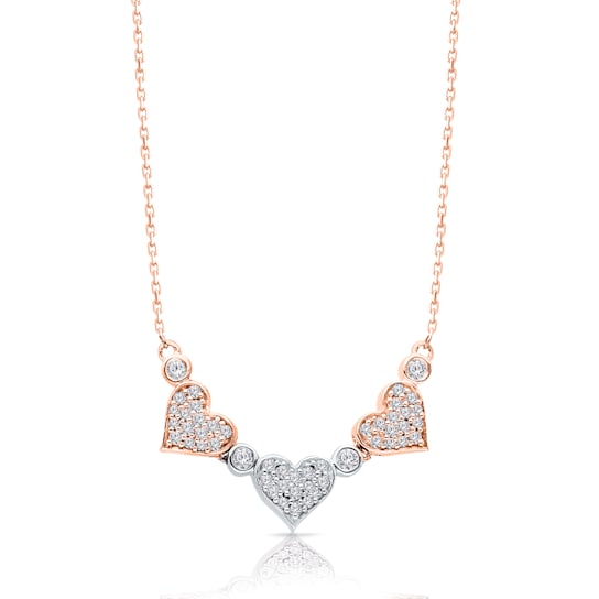 KALLATI Rose Gold "Eternal" 0.25ct Diamond Necklace