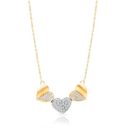 KALLATI Yellow Gold "Eternal" 0.25ct Diamond Necklace