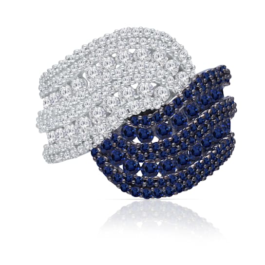 KALLATI White Gold "Heirloom" 3.25 ctw Sapphire and Diamond Ring