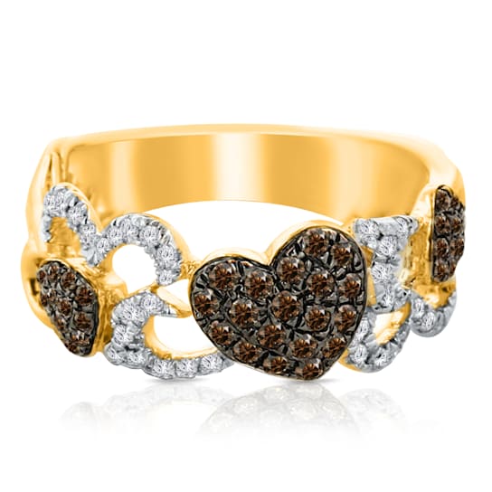 KALLATI Yellow Gold "Coco Kallati" 0.50ct Coco & White
Diamond Ring