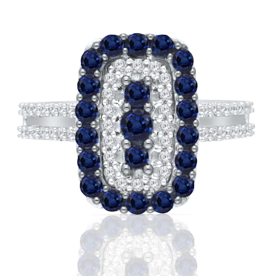 KALLATI White Gold "Heirloom" 1.35 ctw Sapphire & Diamond Ring