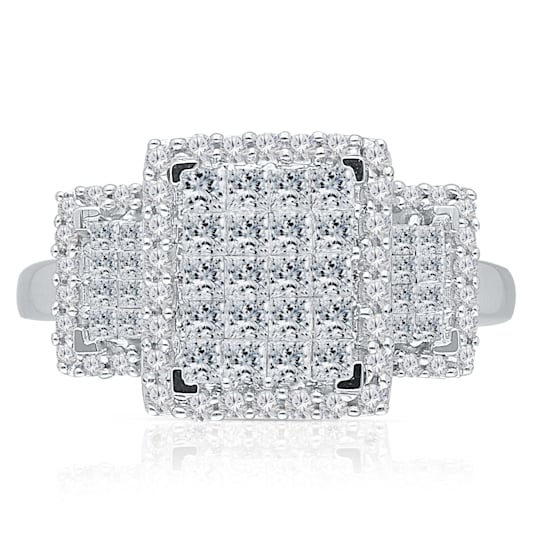 KALLATI White Gold "Princesse Royale" 1.00ct Princess Diamond Ring