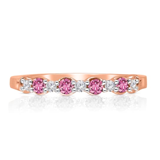 KALLATI Rose Gold "Heirloom" 0.40ctw Pink Sapphire Ring
