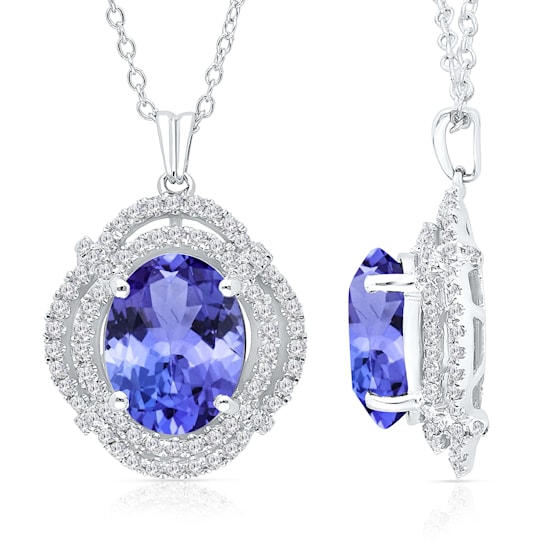 KALLATI White Gold 3.15 ctw Tanzanite and Diamond Ring