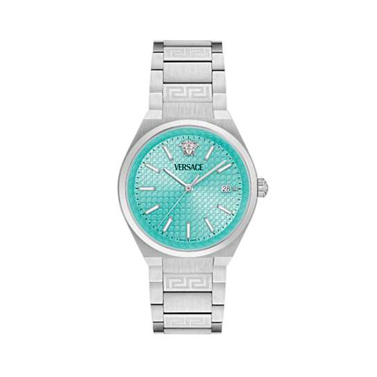 V-Auria Light Blue Dial Stainless Steel Bracelet Watch