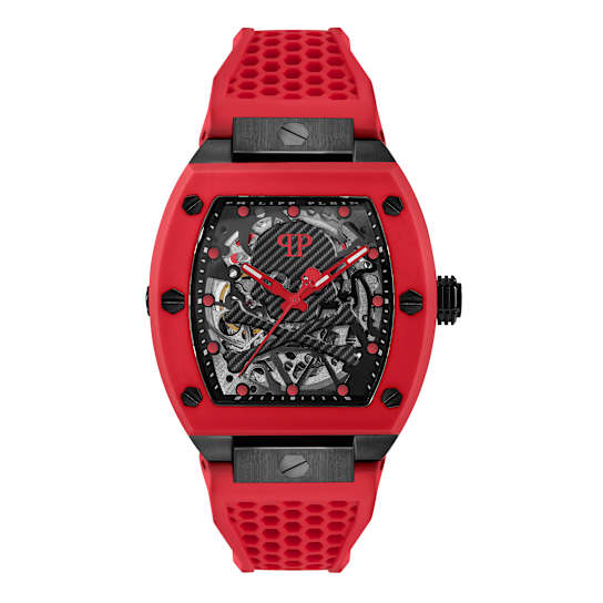 The $keleton Silicone Strap Mens Watch