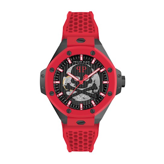 Plein $keleton Royal Silicone Strap Mens Watch