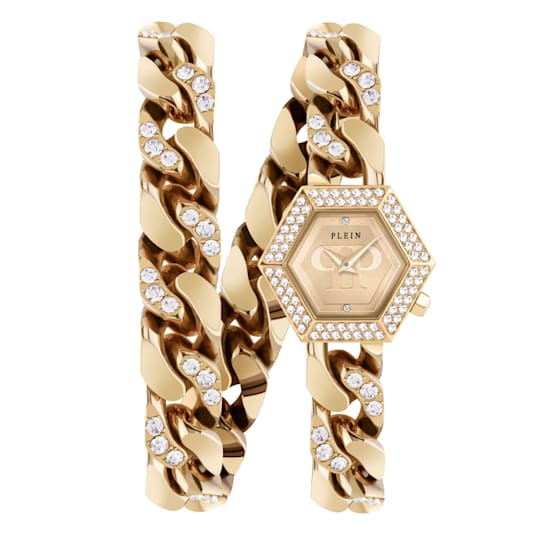 Philipp Plein The Hexagon Groumette Yellow Bracelet Watch