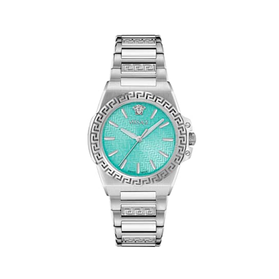 Greca Reaction Light Blue Dial Stainless Steel Bracelet Watch