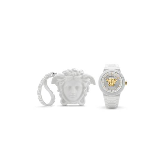 V-Pop White Dial Silicone Watch