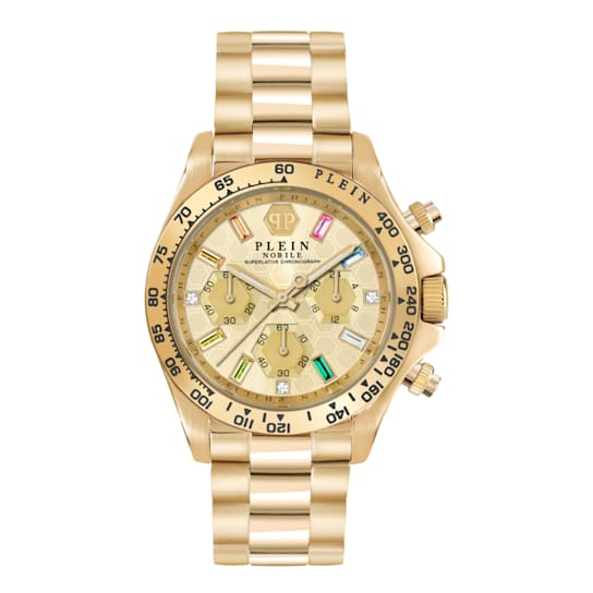 Philipp Plein Nobile Lady Yellow Stainless Steel Bracelet Watch