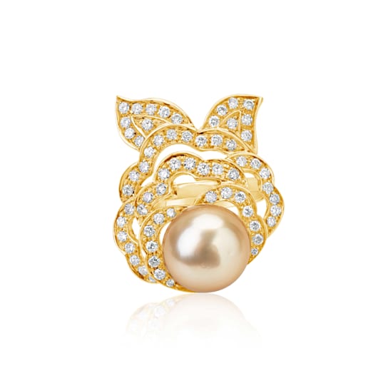 Andreoli South Sea Pearl And Diamond Ring