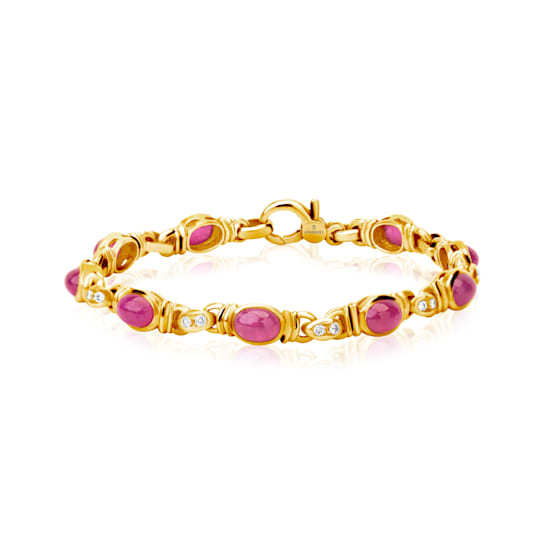 Andreoli Ruby And Diamond Bracelet