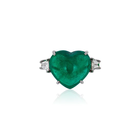 Andreoli Emerald And Diamond Ring