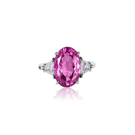 Andreoli Pink Sapphire And Diamond Ring