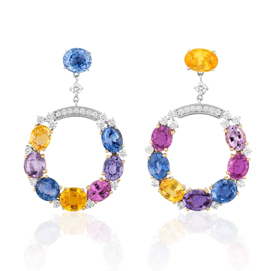 Andreoli Sapphire And Diamond Earrings
