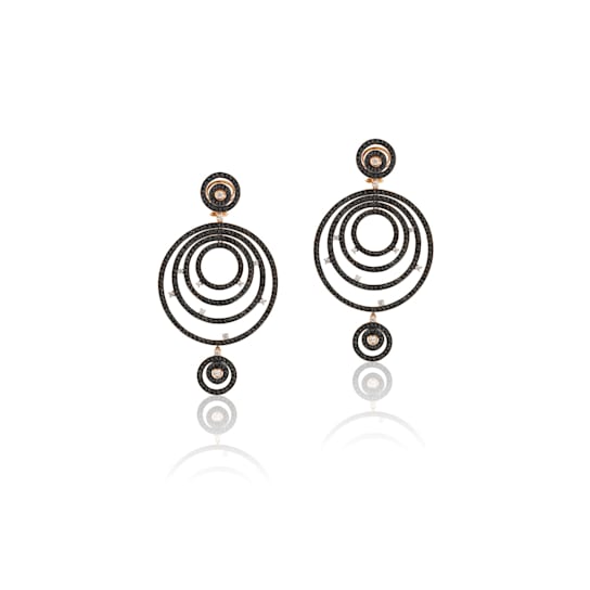 Andreoli Black Diamond Chandelier Earrings