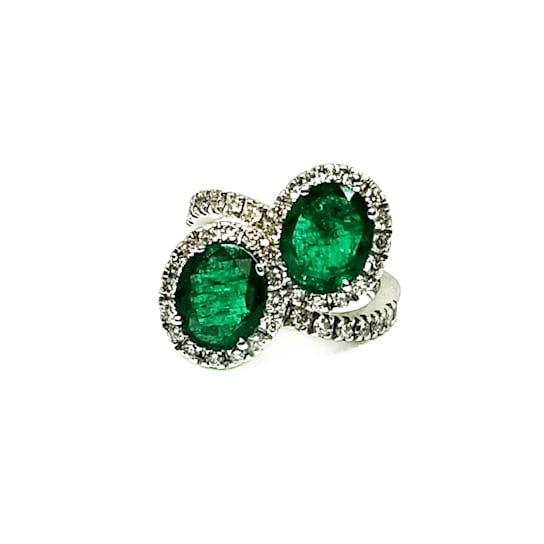 Andreoli Emerald And Diamond Ring