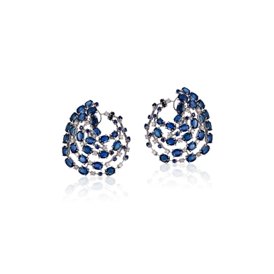 Andreoli Sapphire And Diamond Earrings
