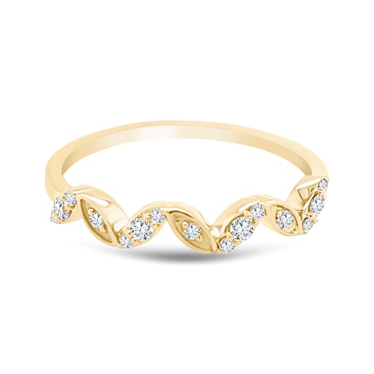 18K Yellow Gold Diamond Ring  .14ctw