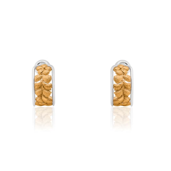 TANE Bordados Sterling Silver & 23 Karat Yellow Gold Vermeil Earrings