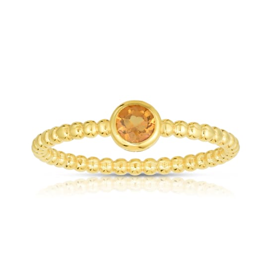 14K Gold Popcorn Gemstone Ring
