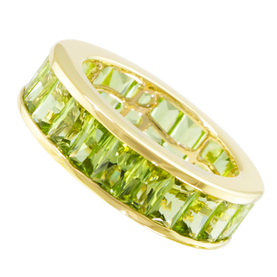 BELLARRI 14kt Yellow Gold Peridot Ring from the Eternal Love Collection