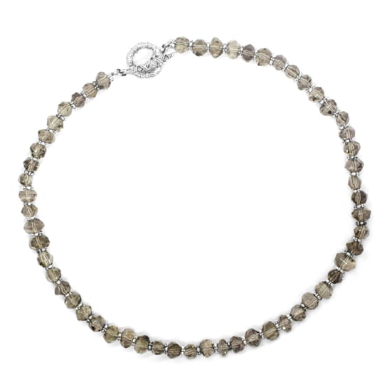 Stephen Dweck Pale Smoky Topaz Necklace in Sterling Silver