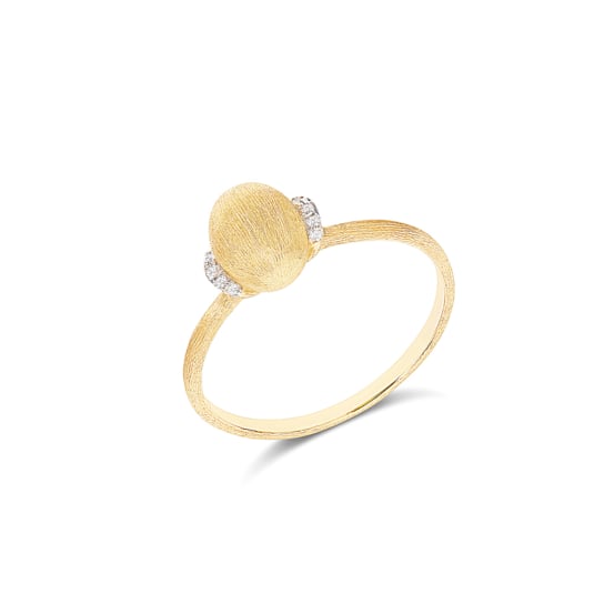 "Elite" Diamonds and 18kt Gold Boule ring