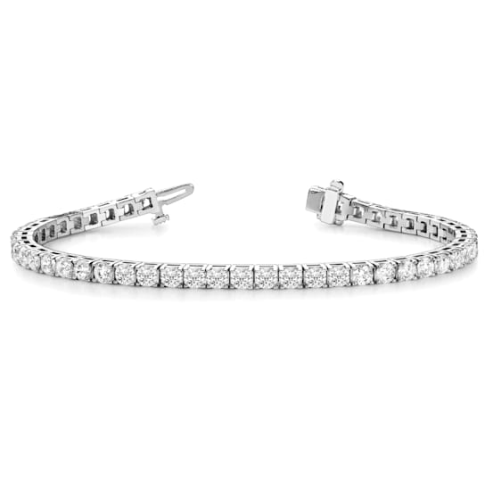 4.00Ct Round Four Prong 7 inch Tennis Bracelet in Lab Grown Diamond in
14K gold