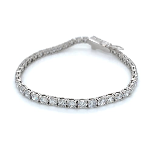 10.00Ct Round Four Prong 7inch Crown Tennis Bracelet in Lab Grown
Diamond in 10K gold.