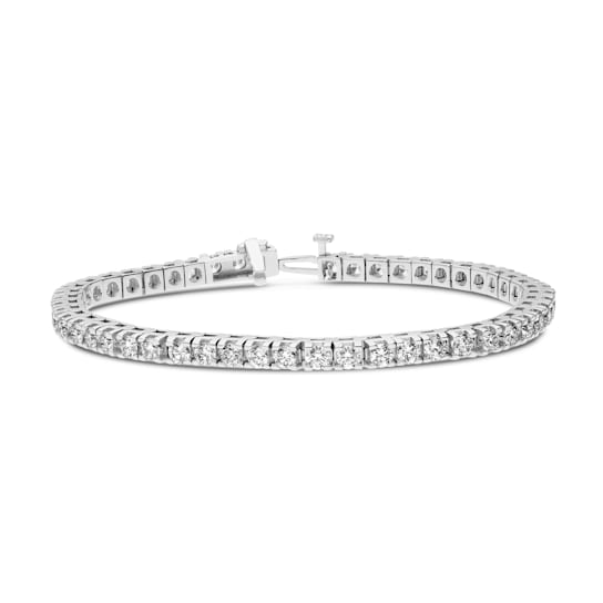 4.00Ct Round Four Prong 7 inch Tennis Bracelet in Lab Grown Diamond in
14K gold. (4.00Ct FG - VS-SI)